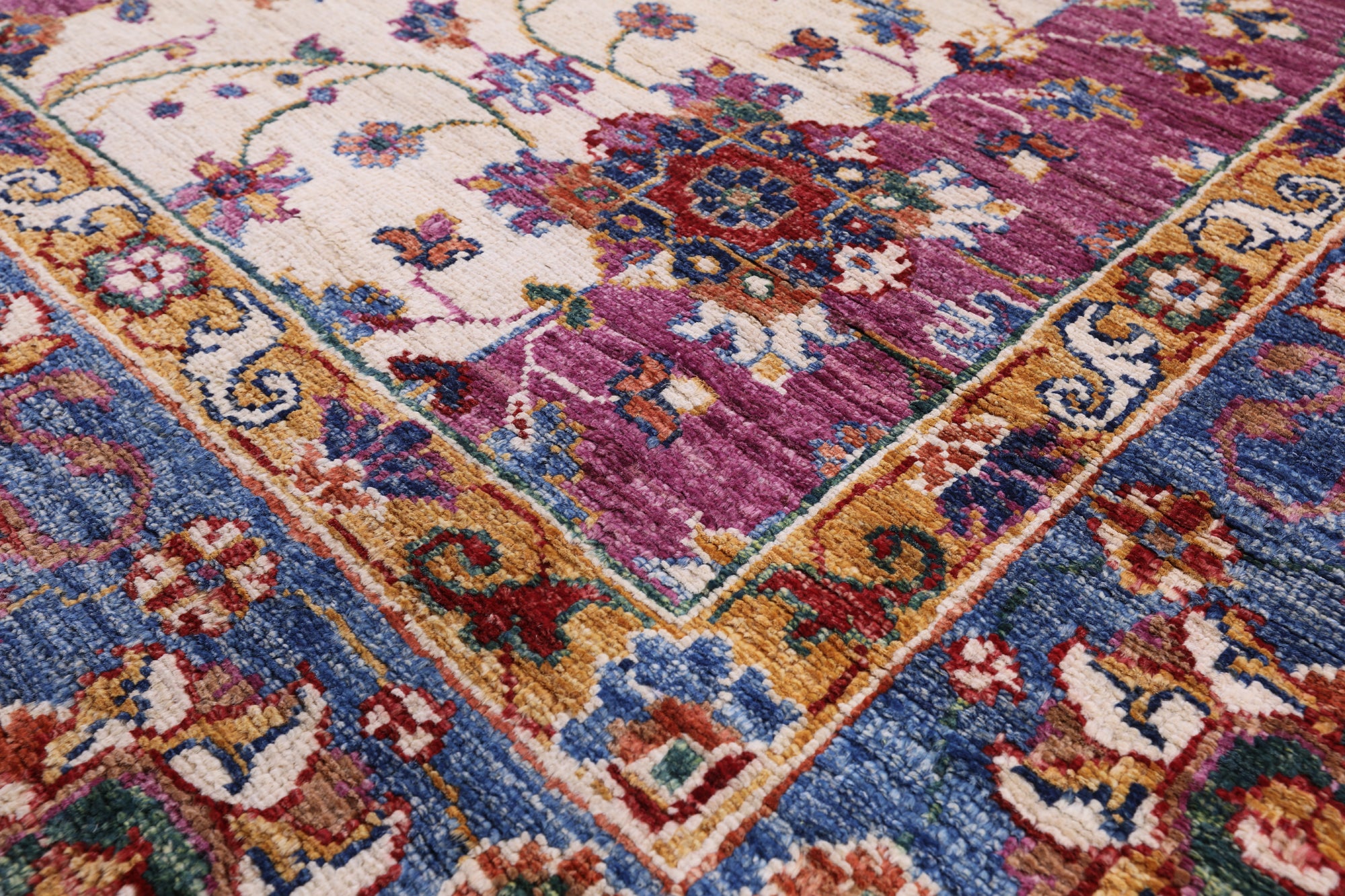 Persian Fine Serapi Hand Knotted Wool Rug - 6' 10" X 9' 9" - Golden Nile