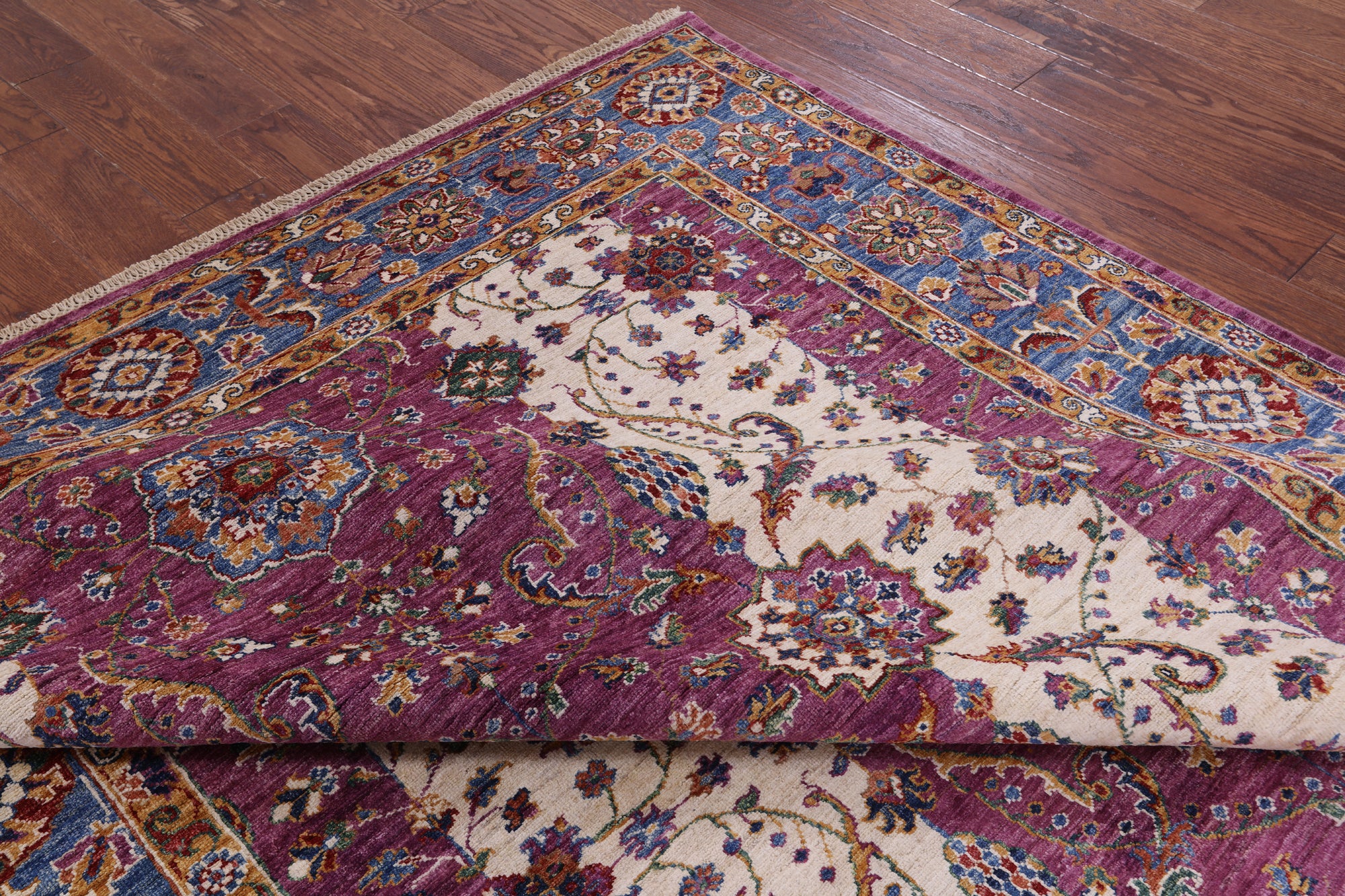 Persian Fine Serapi Hand Knotted Wool Rug - 6' 10" X 9' 9" - Golden Nile