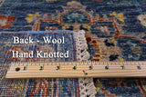 Blue Peshawar Handmade Wool Rug - 5' 9" X 8' 0" - Golden Nile