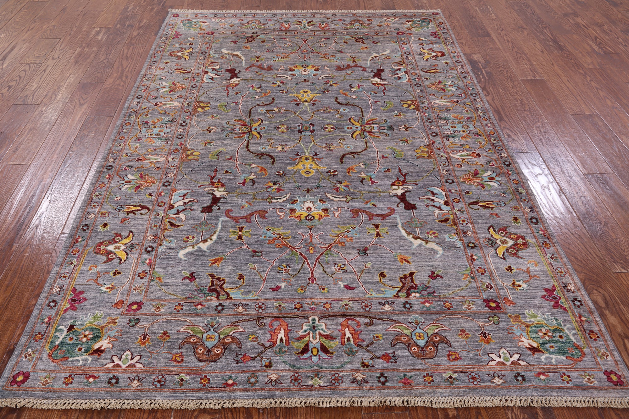 Peshawar Handmade Wool Rug - 5' 10" X 8' 1" - Golden Nile