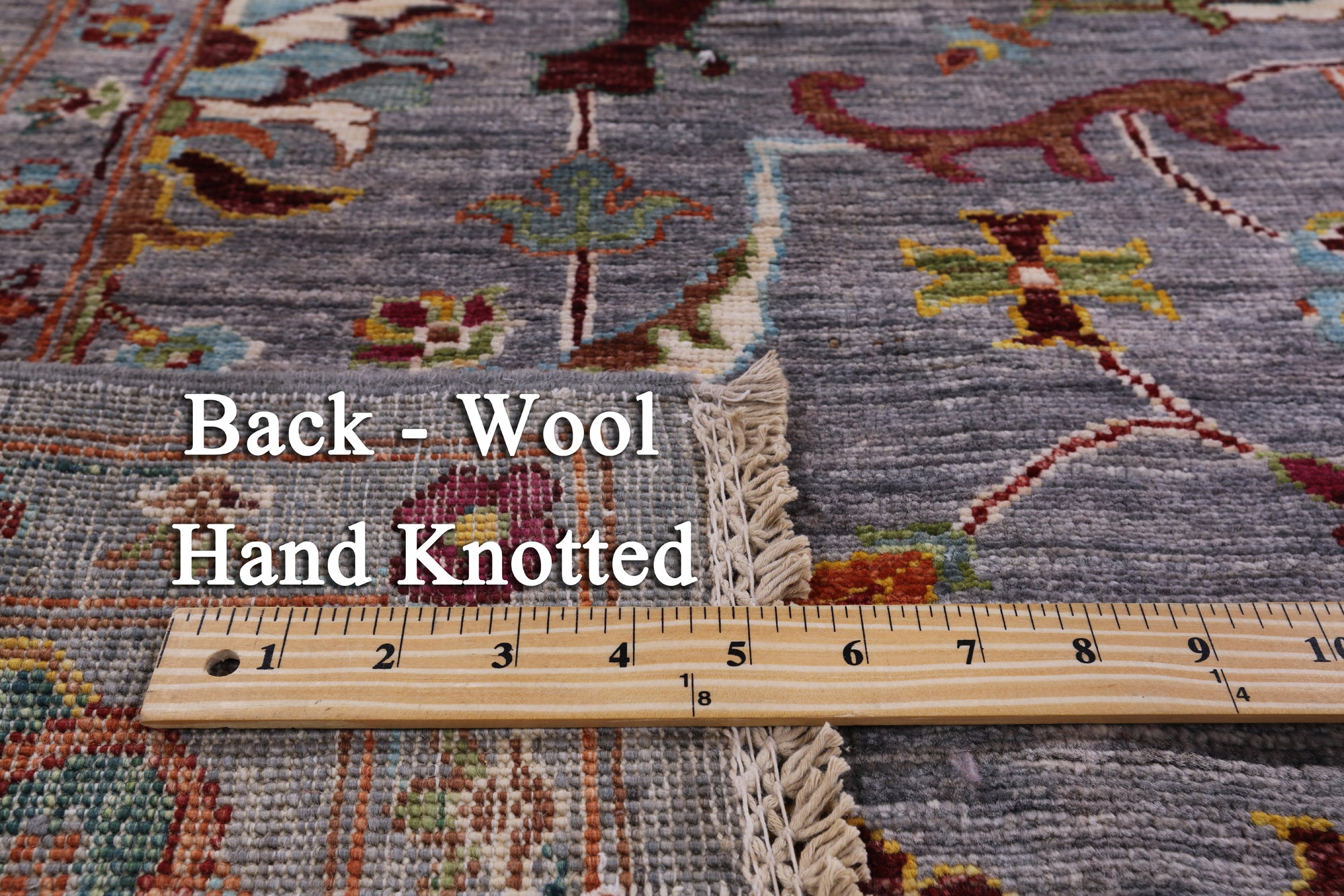 Peshawar Handmade Wool Rug - 5' 10" X 8' 1" - Golden Nile