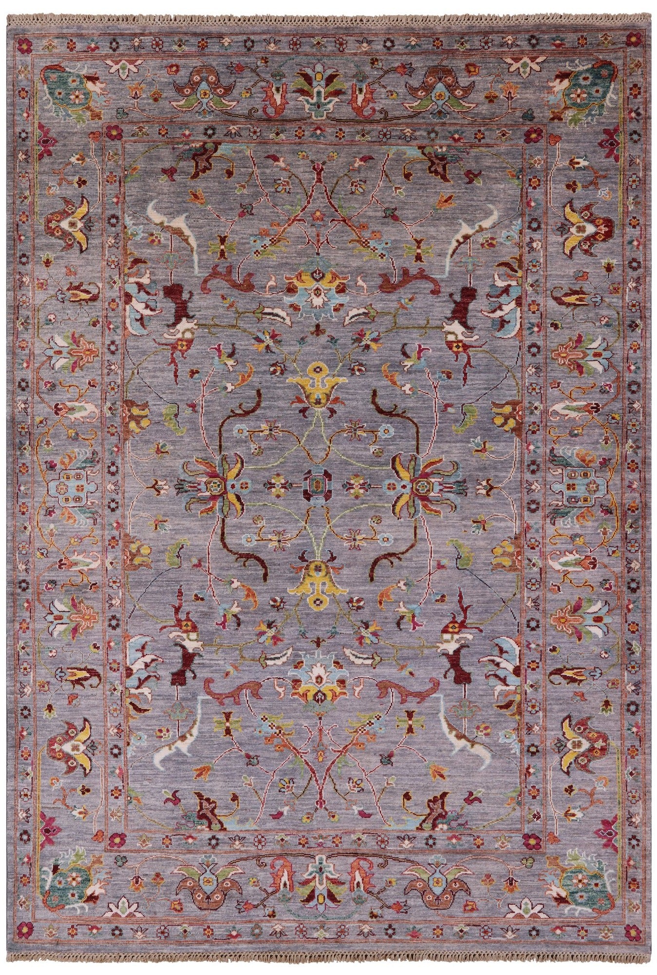 Peshawar Handmade Wool Rug - 5' 10" X 8' 1" - Golden Nile