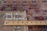 Geometric Persian Mamluk Handmade Wool Rug - 6' 2" X 8' 11" - Golden Nile