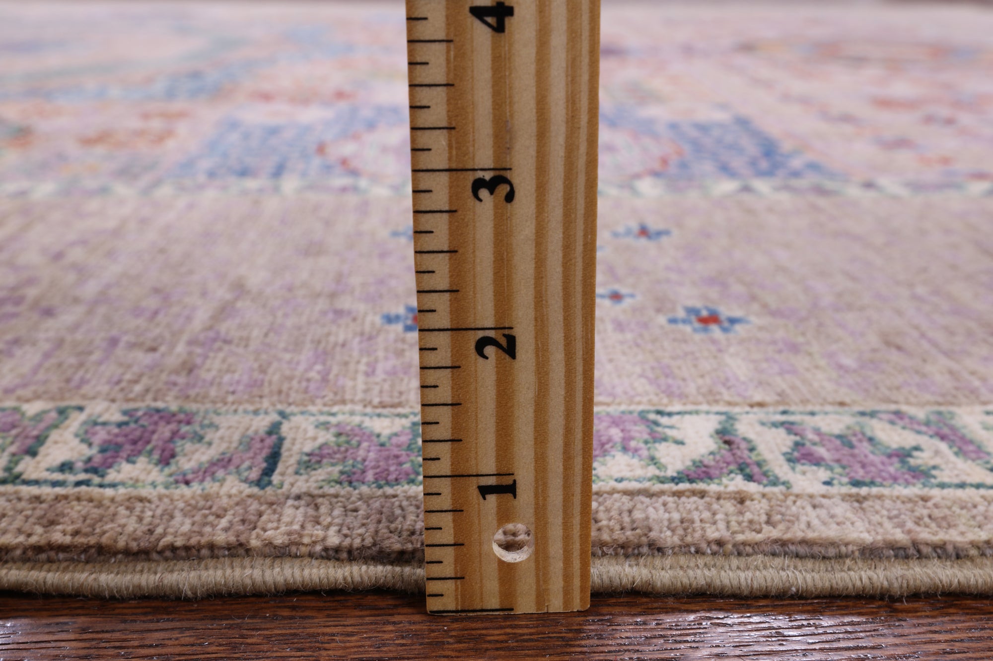 Geometric Persian Mamluk Handmade Wool Rug - 6' 2" X 8' 11" - Golden Nile