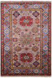Super Kazak Handmade Wool Rug - 3' 11" X 5' 9" - Golden Nile