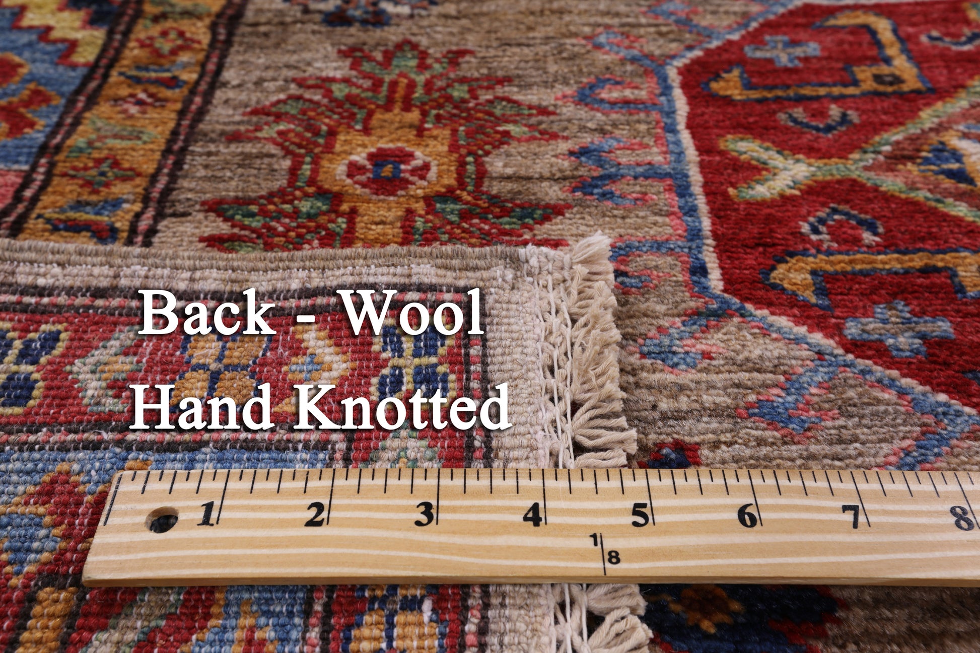 Super Kazak Handmade Wool Rug - 3' 11" X 5' 9" - Golden Nile