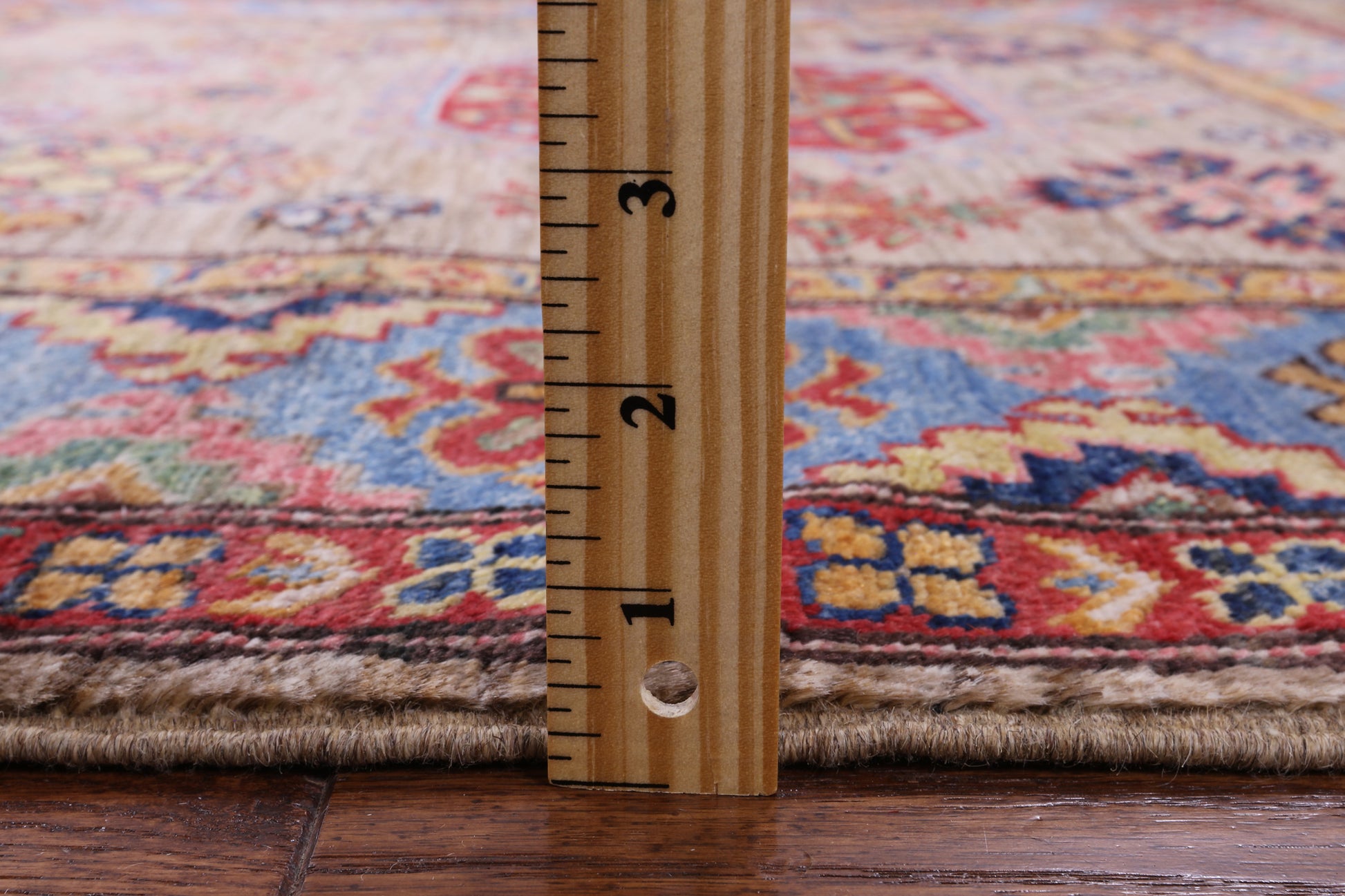 Super Kazak Handmade Wool Rug - 3' 11" X 5' 9" - Golden Nile