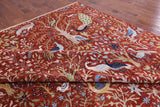 Exotic Birds Persian Hand Knotted Wool Rug - 11' 11" X 14' 9" - Golden Nile