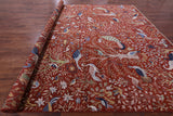 Exotic Birds Persian Hand Knotted Wool Rug - 11' 11" X 14' 9" - Golden Nile