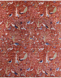 Exotic Birds Persian Hand Knotted Wool Rug - 11' 11" X 14' 9" - Golden Nile