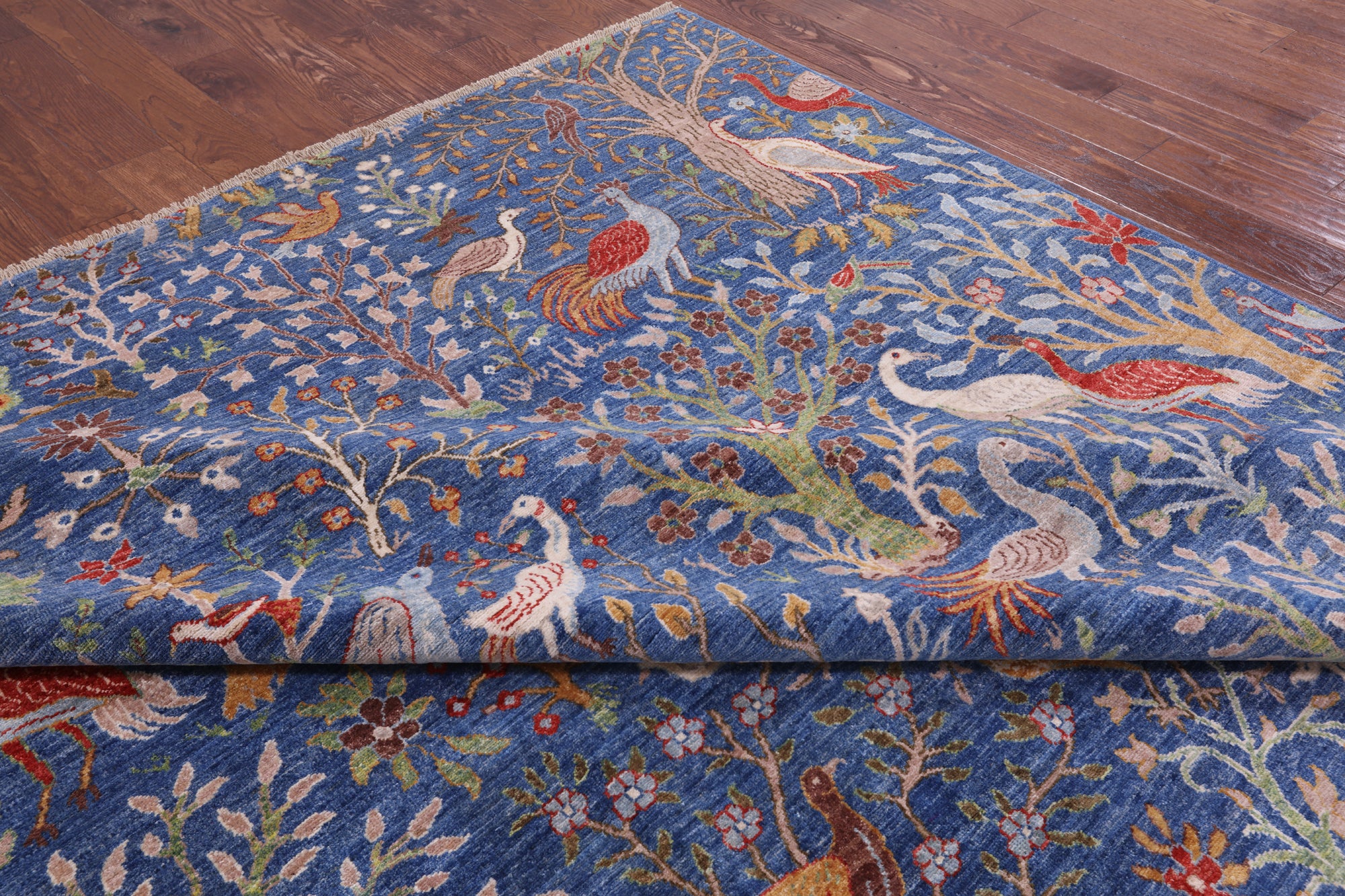 Exotic Birds Persian Handmade Wool Rug – Golden Nile