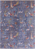 Exotic Birds Persian Handmade Wool Rug - 9' 9" X 13' 7" - Golden Nile