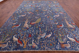 Exotic Birds Persian Handmade Wool Rug - 9' 9" X 13' 7" - Golden Nile