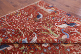 Exotic Birds Persian Hand Knotted Wool Rug - 10' 0" X 14' 1" - Golden Nile