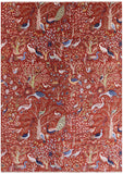 Exotic Birds Persian Hand Knotted Wool Rug - 10' 0" X 14' 1" - Golden Nile