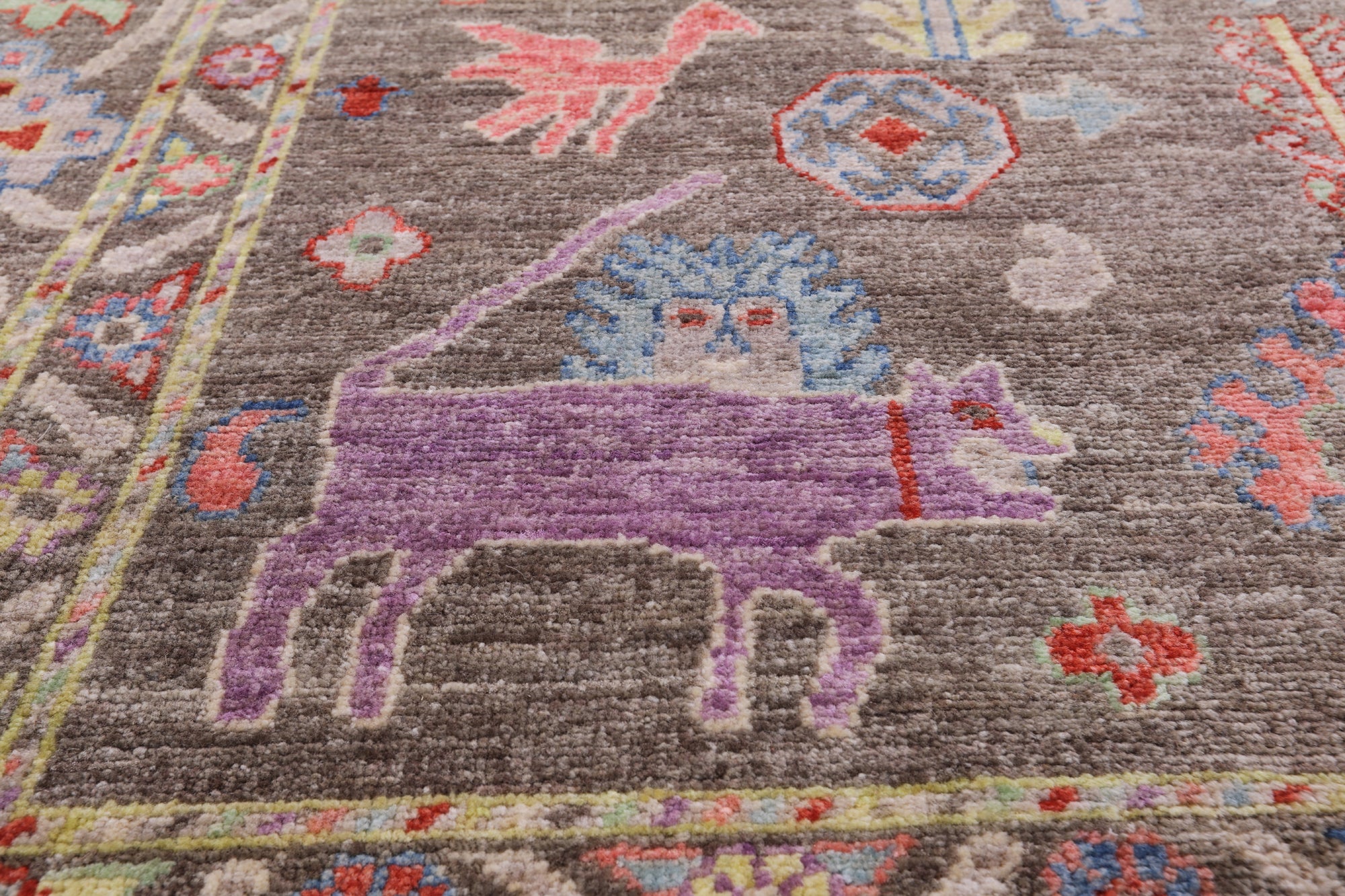 Grey Persian Fine Serapi Handmade Wool Rug - 8' 1" X 10' 2" - Golden Nile