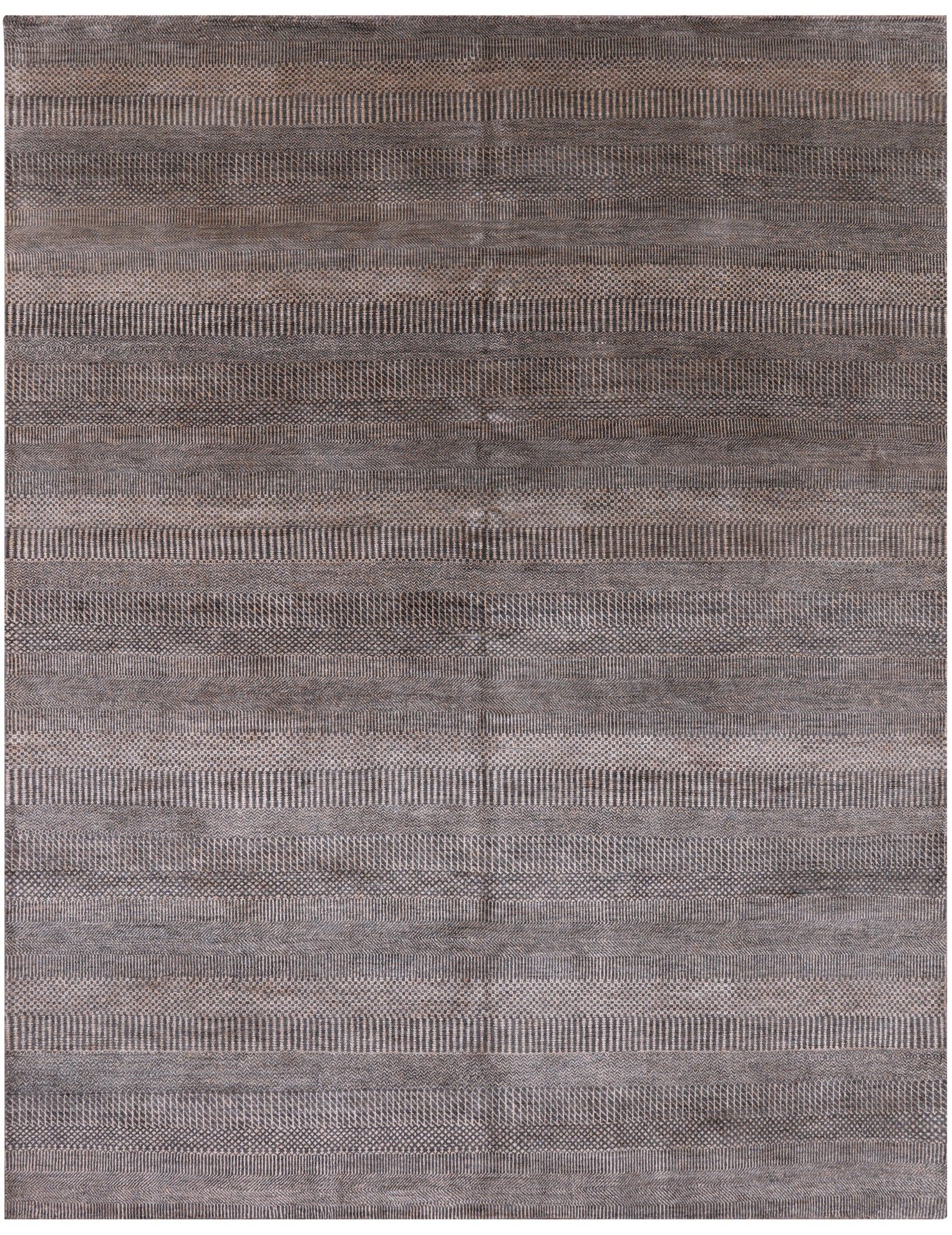 Savannah Grass Handmade Wool & Silk Rug - 8' 0" X 9' 10" - Golden Nile