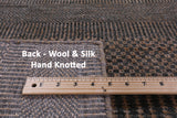 Savannah Grass Handmade Wool & Silk Rug - 8' 0" X 9' 10" - Golden Nile