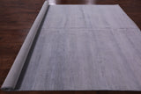 Grey Savannah Grass Handmade Wool & Silk Rug - 9' 2" X 12' 2" - Golden Nile