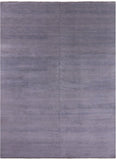 Grey Savannah Grass Handmade Wool & Silk Rug - 9' 2" X 12' 2" - Golden Nile