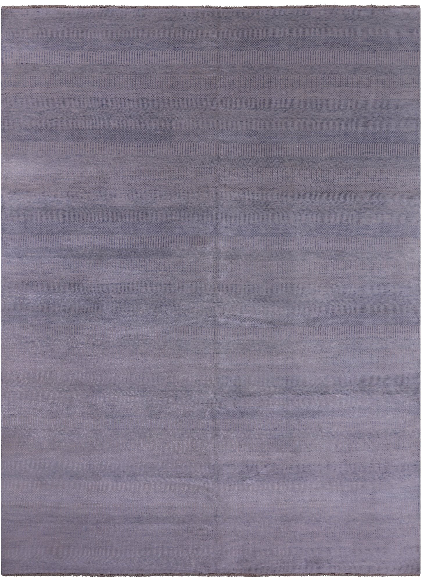 Grey Savannah Grass Handmade Wool & Silk Rug - 9' 2" X 12' 2" - Golden Nile