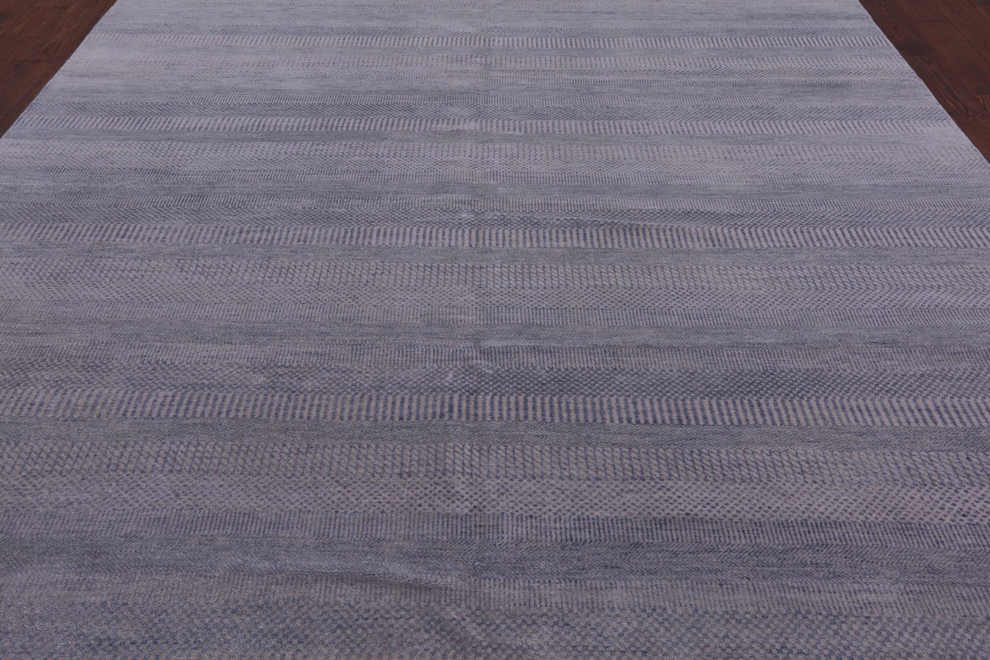 Grey Savannah Grass Handmade Wool & Silk Rug - 9' 2" X 12' 2" - Golden Nile
