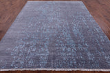 Modern Handmade Wool & Silk Rug - 8' 2" X 10' 1" - Golden Nile