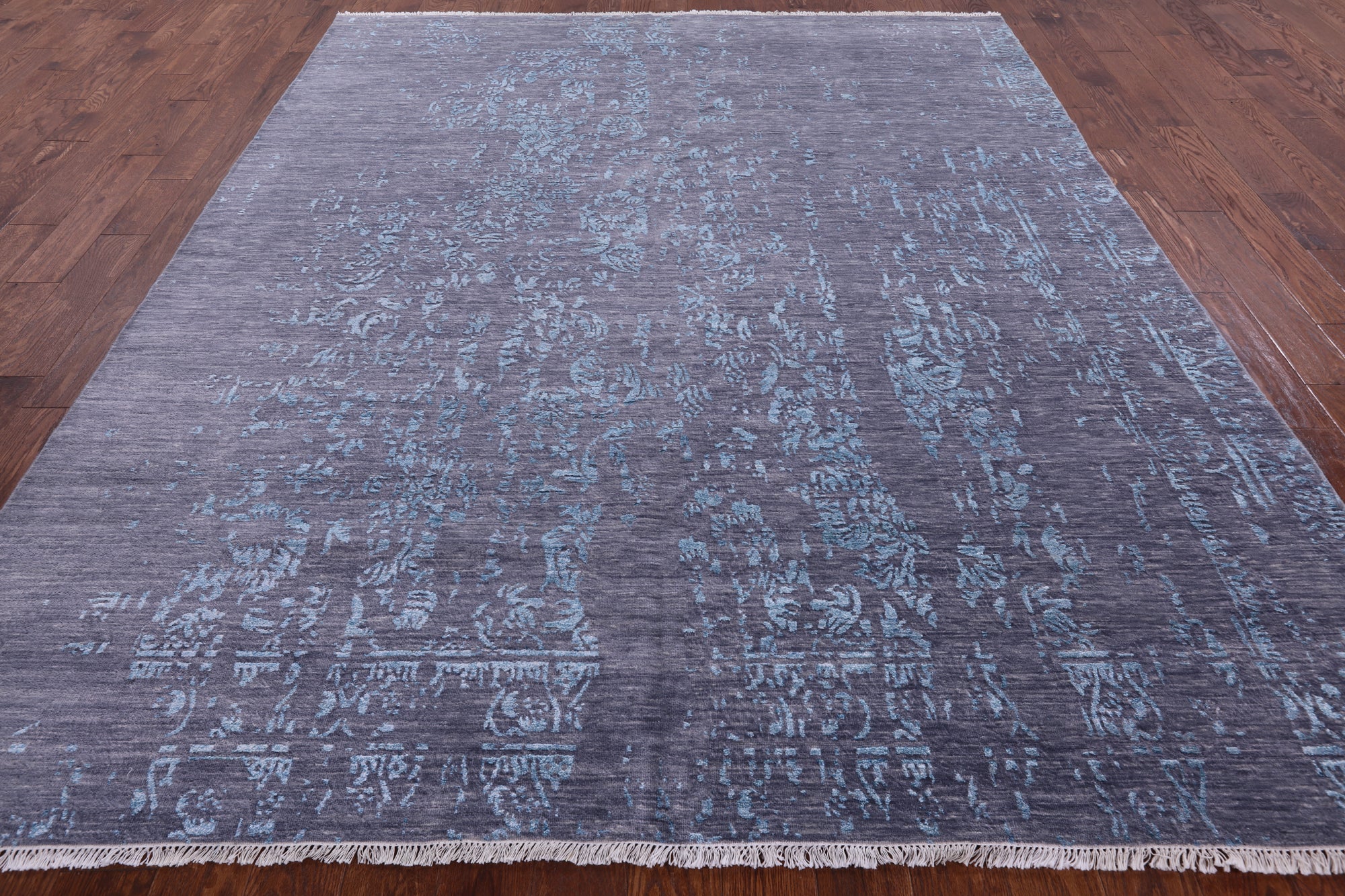 Modern Handmade Wool & Silk Rug - 8' 2" X 10' 1" - Golden Nile