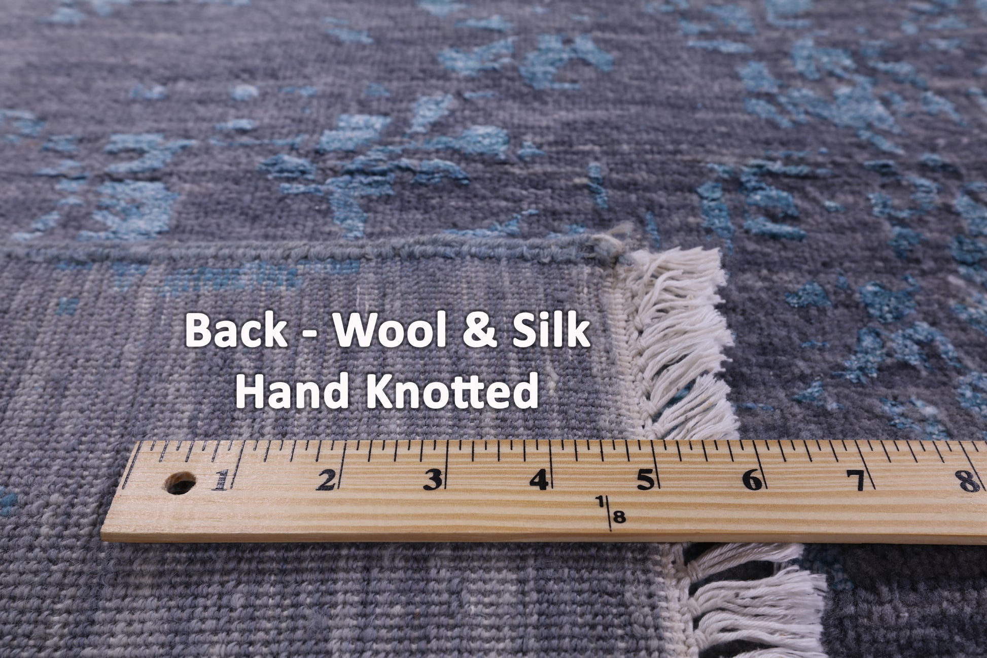 Modern Handmade Wool & Silk Rug - 8' 2" X 10' 1" - Golden Nile