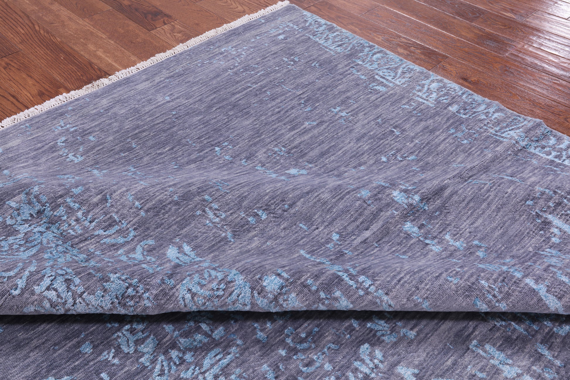 Modern Handmade Wool & Silk Rug - 8' 2" X 10' 1" - Golden Nile