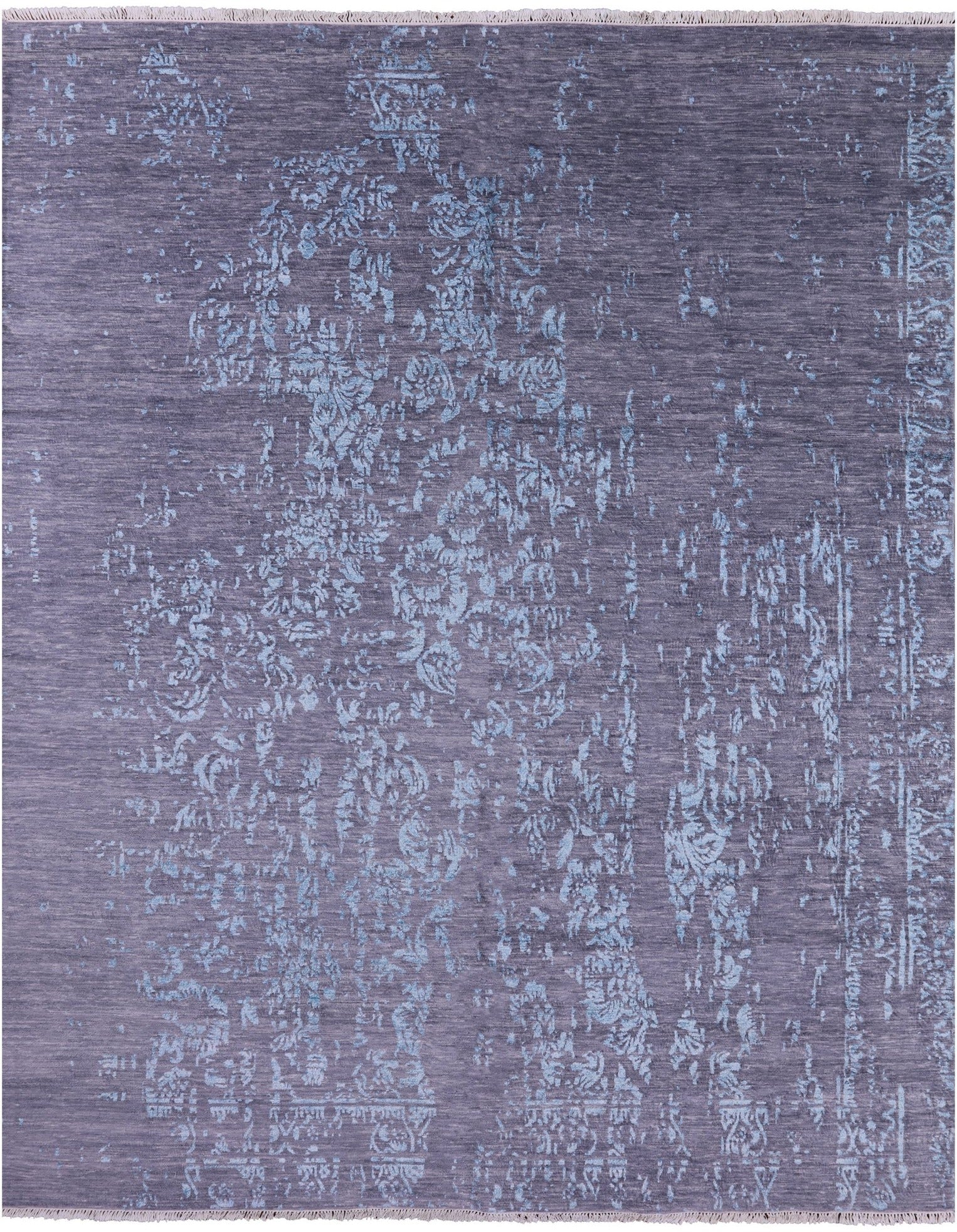Modern Handmade Wool & Silk Rug - 8' 2" X 10' 1" - Golden Nile