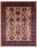 Persian Fine Serapi Handmade Wool Rug - 8' 1" X 9' 11" - Golden Nile