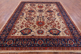 Persian Fine Serapi Handmade Wool Rug - 8' 1" X 9' 11" - Golden Nile
