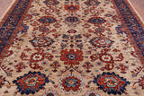Persian Fine Serapi Handmade Wool Rug - 8' 1" X 9' 11" - Golden Nile