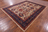 Persian Fine Serapi Handmade Wool Rug - 8' 1" X 9' 11" - Golden Nile