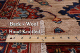 Persian Fine Serapi Handmade Wool Rug - 8' 1" X 9' 11" - Golden Nile