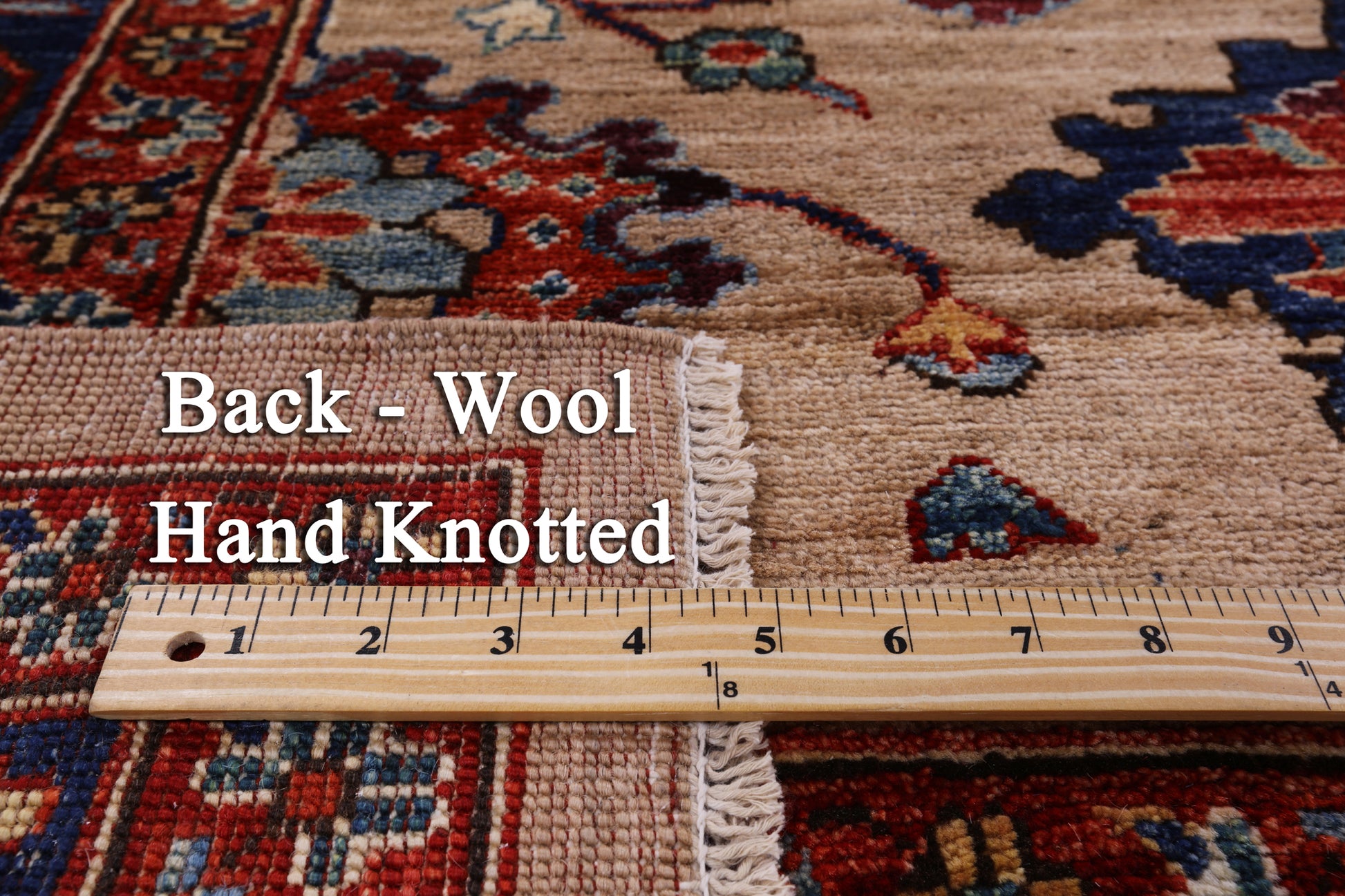 Persian Fine Serapi Handmade Wool Rug - 8' 1" X 9' 11" - Golden Nile
