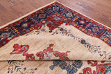 Ivory Persian Fine Serapi Hand Knotted Wool Rug - 7' 10" X 9' 9" - Golden Nile