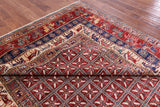 Antiqued Pazyryk Historical Design Hand Knotted Wool Rug - 8' 0" X 9' 7" - Golden Nile