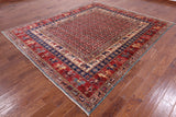 Antiqued Pazyryk Historical Design Hand Knotted Wool Rug - 8' 0" X 9' 7" - Golden Nile