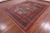 Persian Fine Serapi Hand Knotted Wool Rug - 9' 0" X 11' 7" - Golden Nile