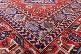 Persian Fine Serapi Hand Knotted Wool Rug - 9' 0" X 11' 7" - Golden Nile