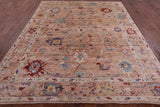 Turkish Oushak Hand Knotted Wool Rug - 7' 10" X 9' 9" - Golden Nile