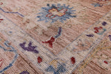 Turkish Oushak Hand Knotted Wool Rug - 7' 10" X 9' 9" - Golden Nile