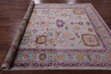 Turkish Oushak Handmade Wool Rug - 7' 10" X 9' 6" - Golden Nile