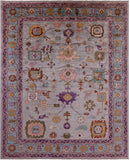 Turkish Oushak Handmade Wool Rug - 7' 10" X 9' 6" - Golden Nile