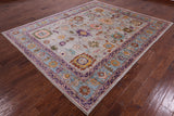 Turkish Oushak Handmade Wool Rug - 7' 10" X 9' 6" - Golden Nile