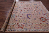 Turkish Oushak Hand Knotted Wool Rug - 8' 0" X 9' 9" - Golden Nile
