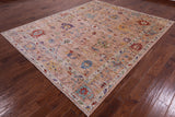 Turkish Oushak Hand Knotted Wool Rug - 8' 0" X 9' 9" - Golden Nile