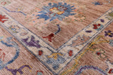 Turkish Oushak Hand Knotted Wool Rug - 8' 0" X 9' 9" - Golden Nile
